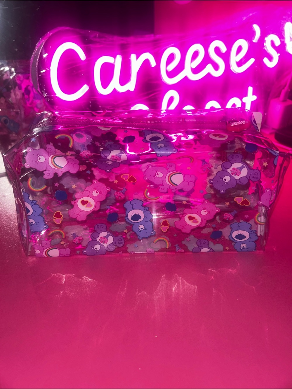 Care Bears Clear Zip around Makeup bag